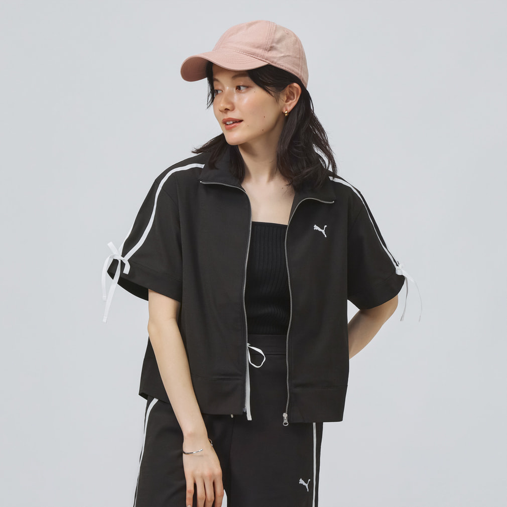 プーマ レディース 半袖 Tシャツ リネンミックスマテリアル SS JKT