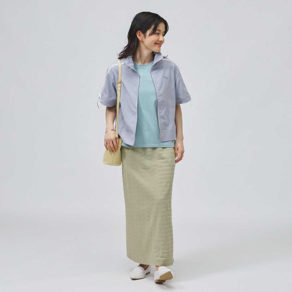 プーマ レディース 半袖 Tシャツ リネンミックスマテリアル SS JKT