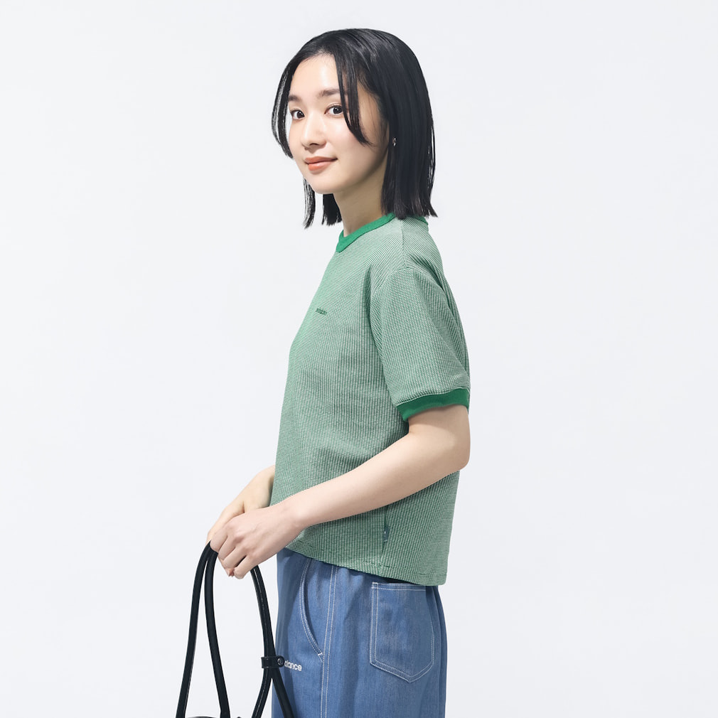ニューバランス THE CITY レディース 半袖 Tシャツ ドビーショート