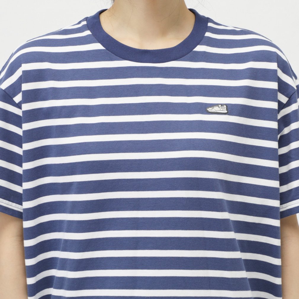tシャツ 「アルペン限定」ニューバランス New Balance THE CITY シューパッチボーダーTシャツ レディース セール】【アルペン限定】ニューバランス New Balance THE CITY