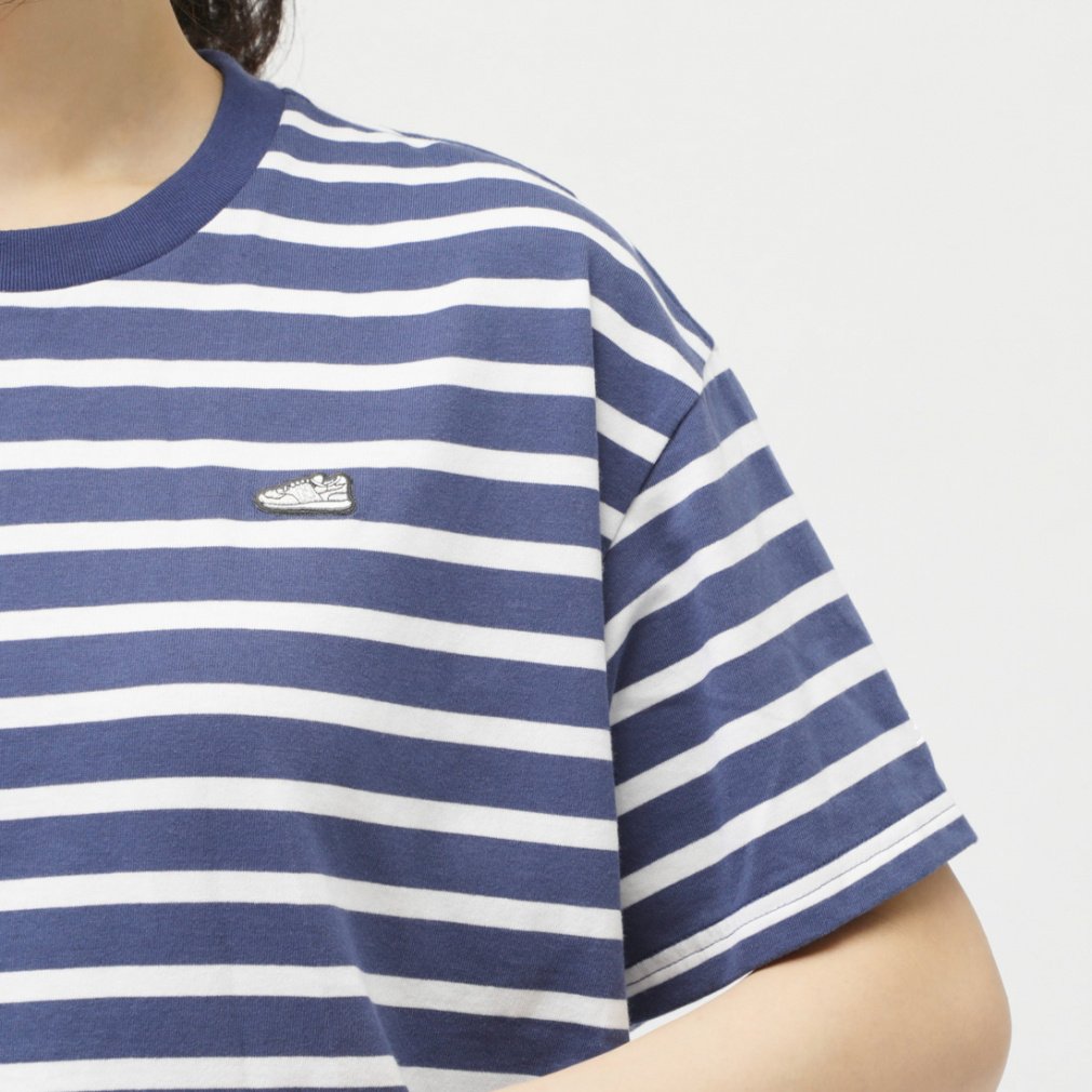tシャツ 「アルペン限定」ニューバランス New Balance THE CITY シューパッチボーダーTシャツ レディース セール】【アルペン限定】ニューバランス New Balance THE CITY