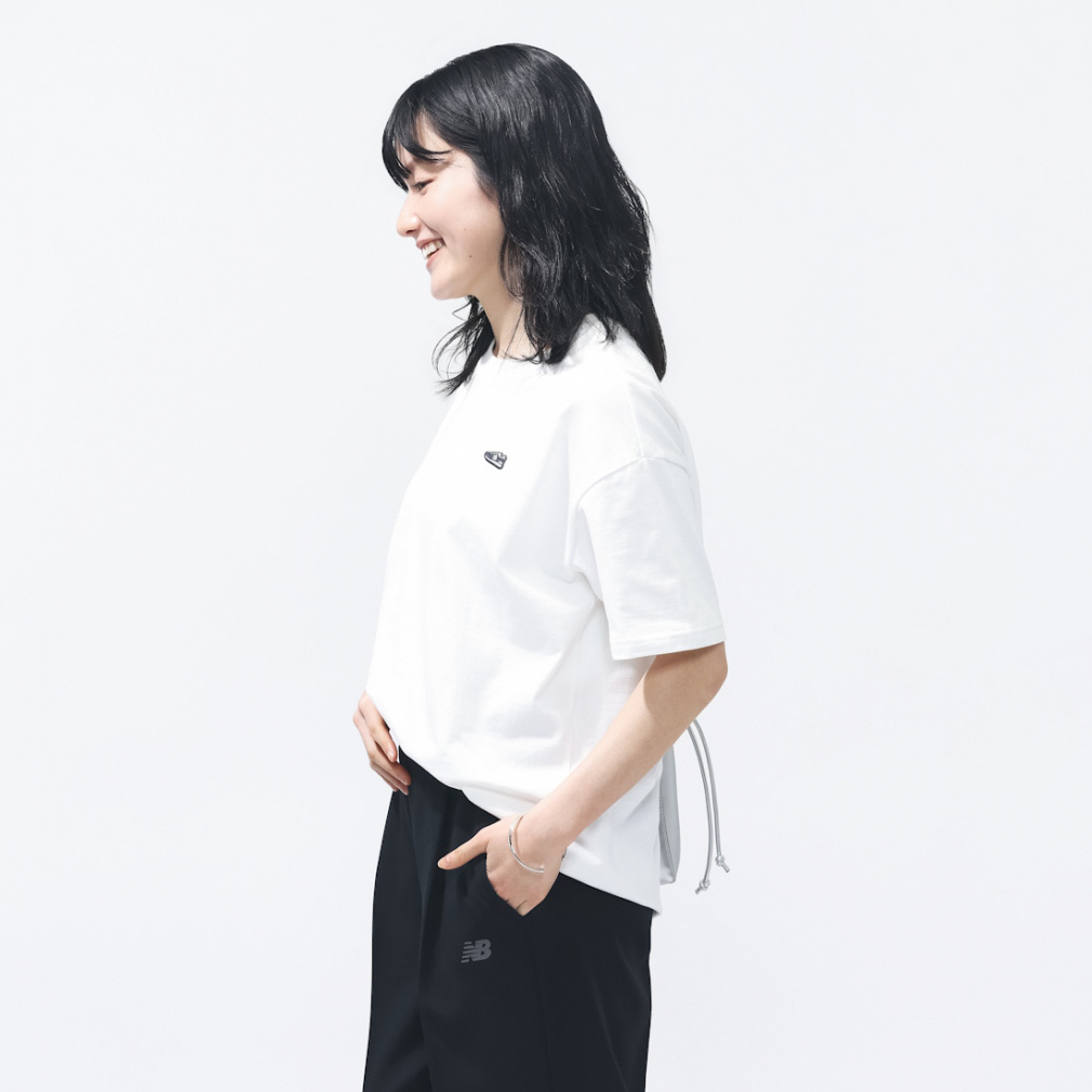 ニューバランス THE CITY レディース 半袖 Tシャツ シューパッチT