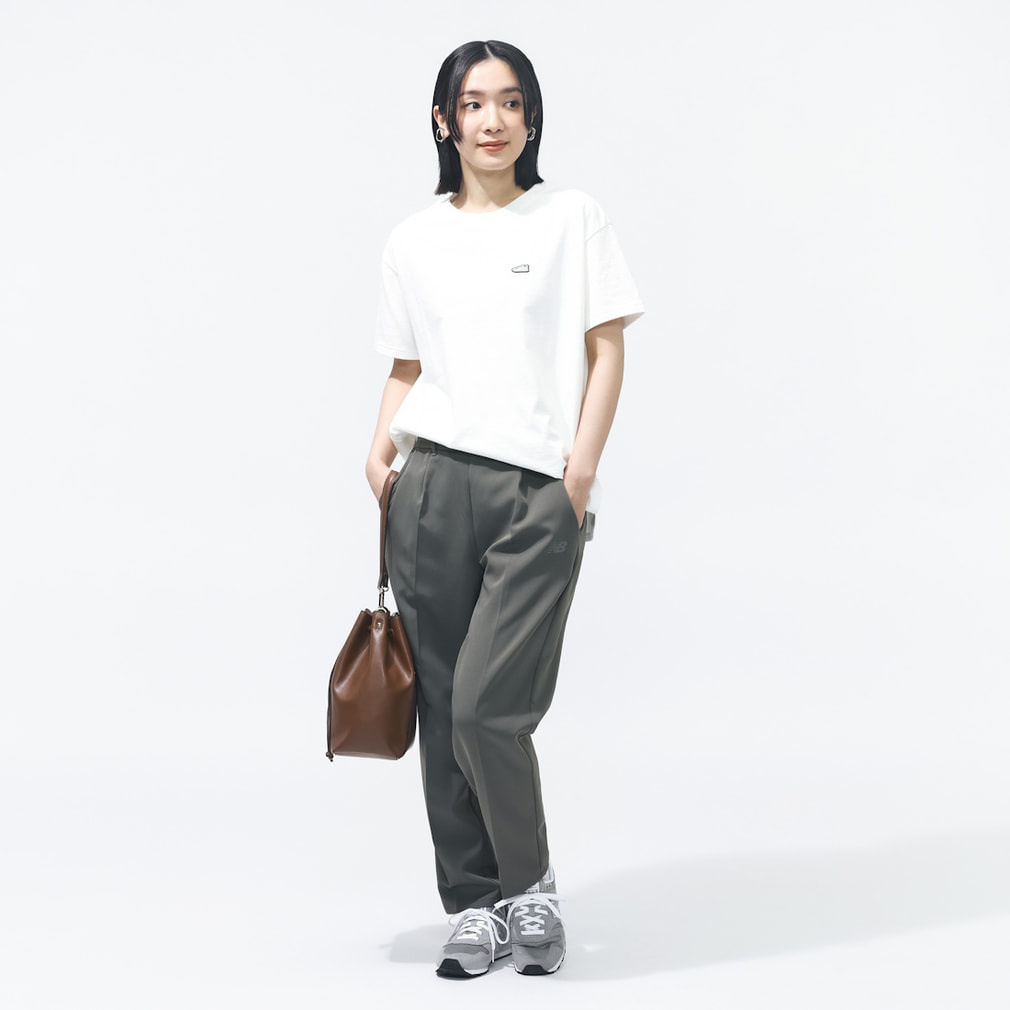ニューバランス THE CITY レディース 半袖 Tシャツ シューパッチ