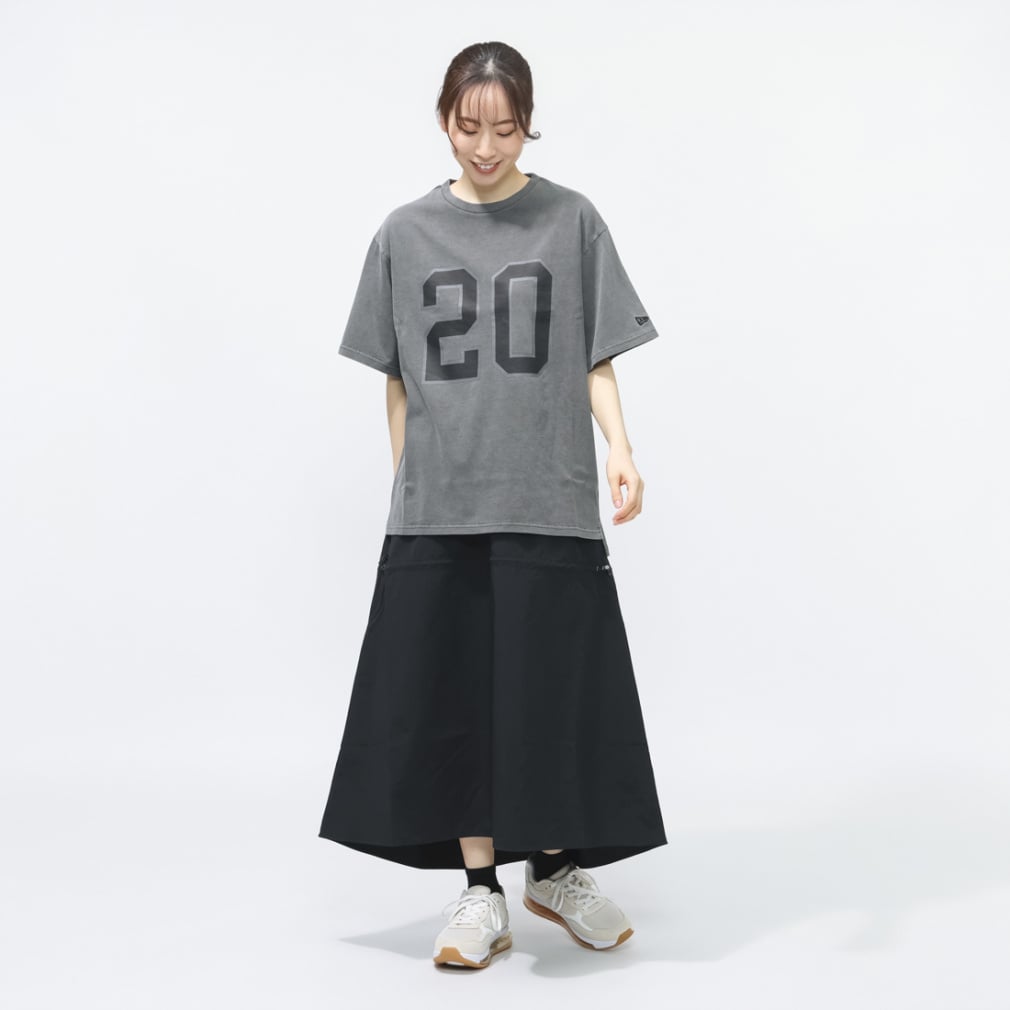 ニューエラ レディース 半袖 Tシャツ WS SS OS GARMENT DYE CT TEE CHA