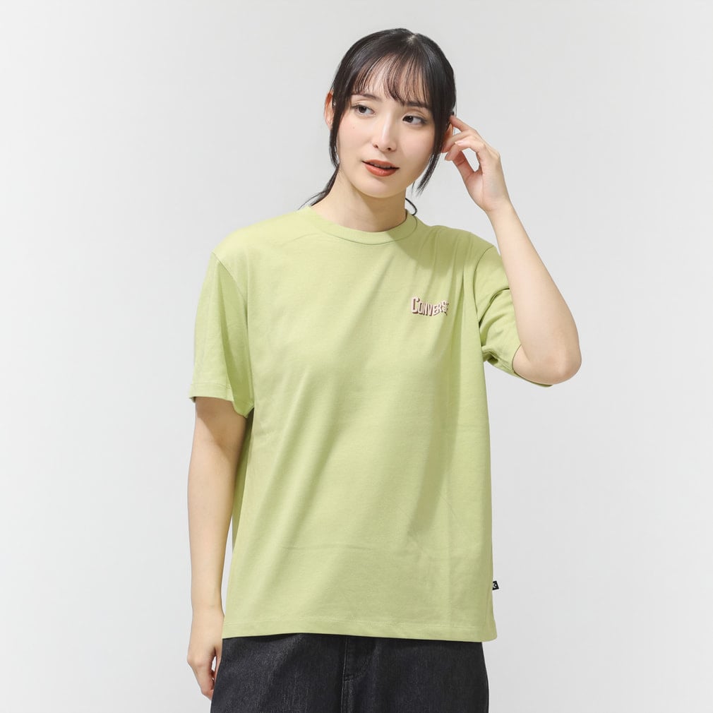 コンバース レディース 半袖 Tシャツ CV ORANGE TEE L 半袖Tシャツ