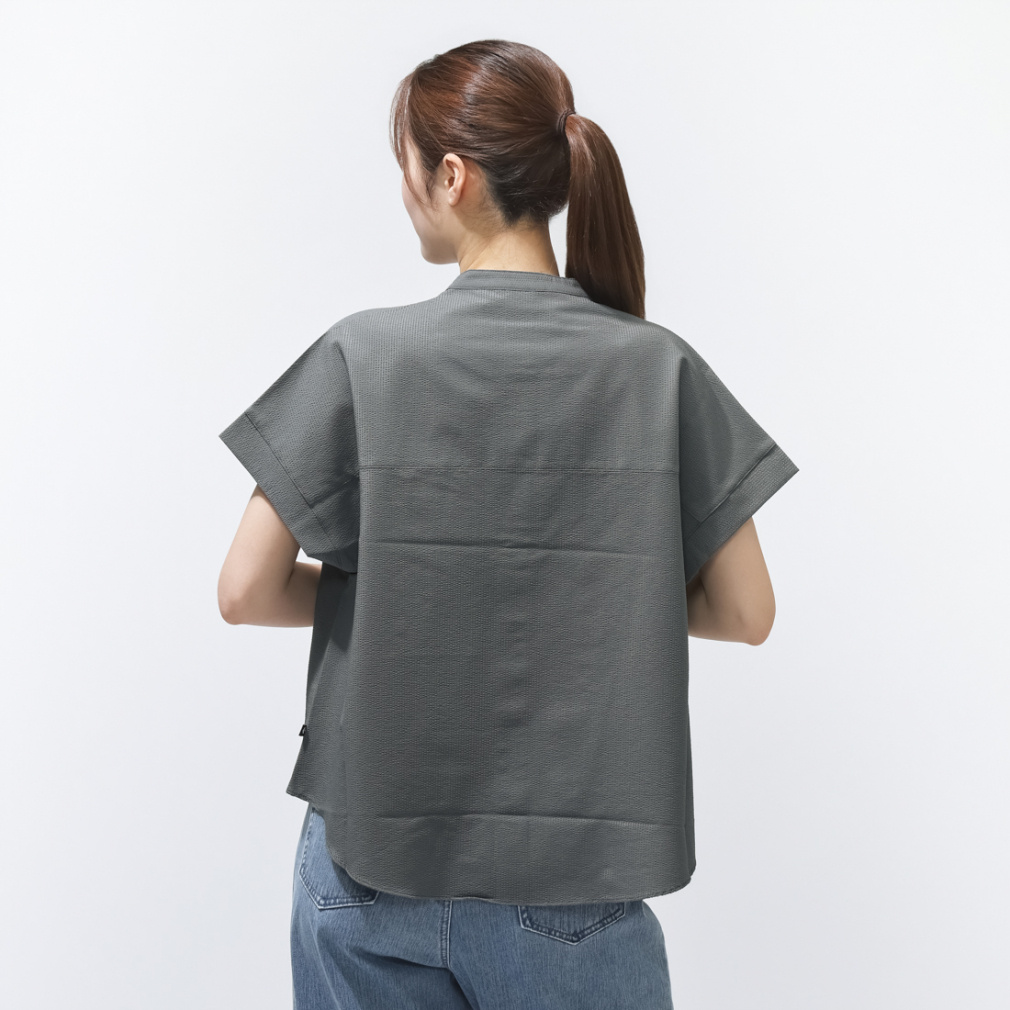 コンバース レディース 半袖 Tシャツ SEERSUCKER STAND CL SHIRT L