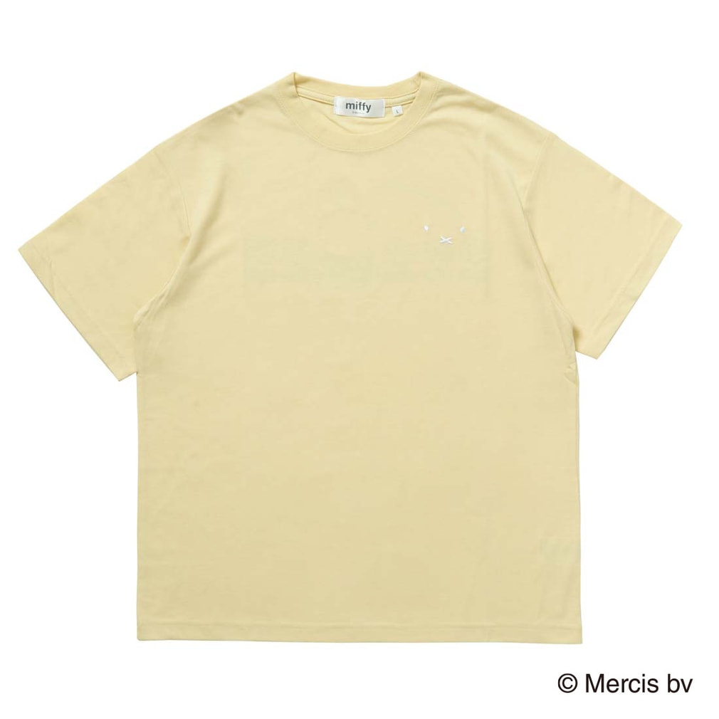 レディース 半袖Tシャツ miffy バックグラフィックTシャツフラワー ALW