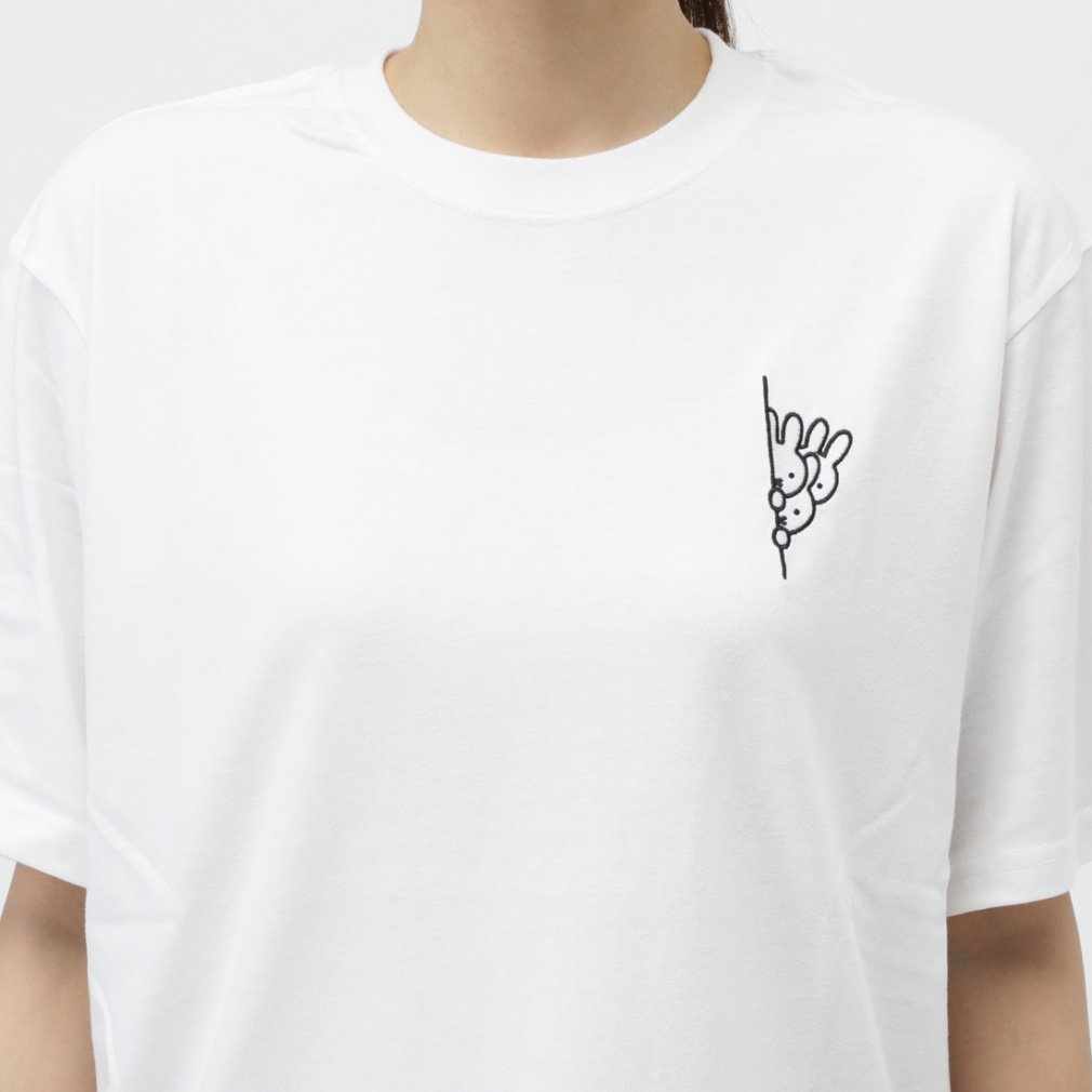 ミッフィー レディース 半袖 Tシャツ miffy 刺繍Tシャツ ALW-25196