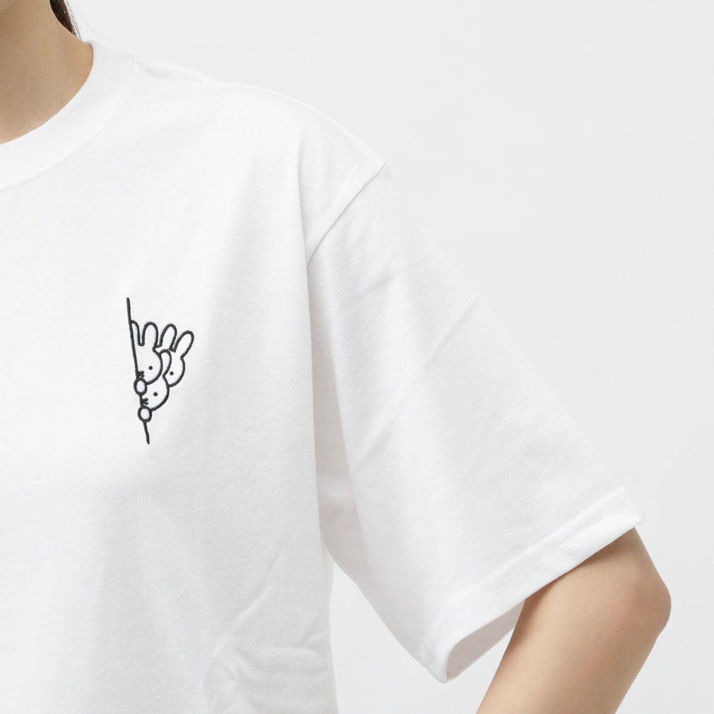 ミッフィー レディース 半袖 Tシャツ miffy 刺繍Tシャツ ALW-25196