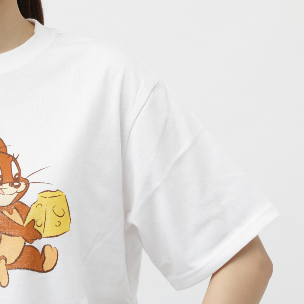 トムとジェリー レディース 半袖 Tシャツ フロントグラフィック