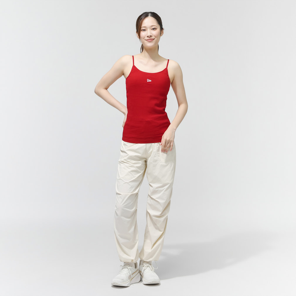 ニューエラ レディース ノースリーブ シャツ WS RIB CAMISOLE RED