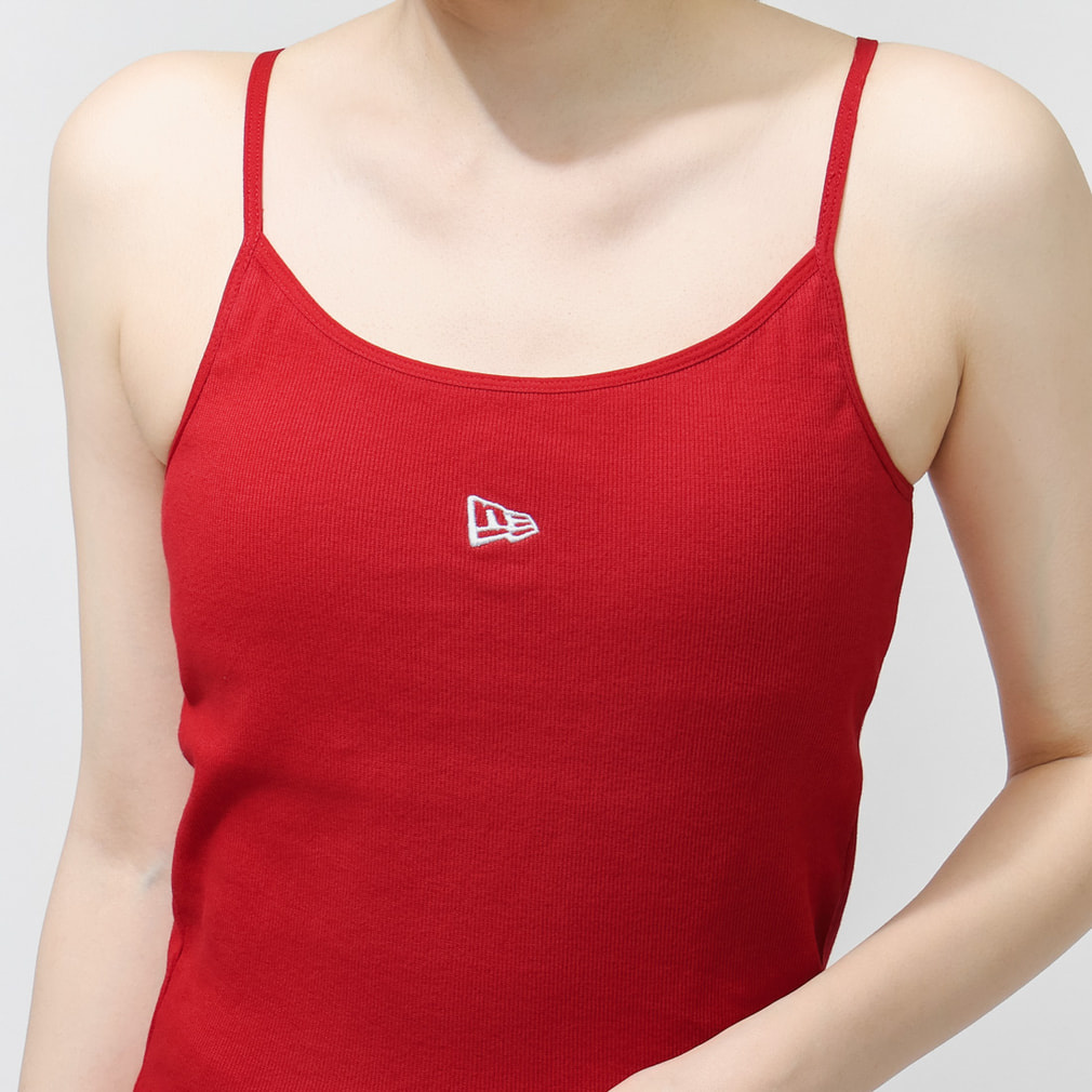 ニューエラ レディース ノースリーブ シャツ WS RIB CAMISOLE RED