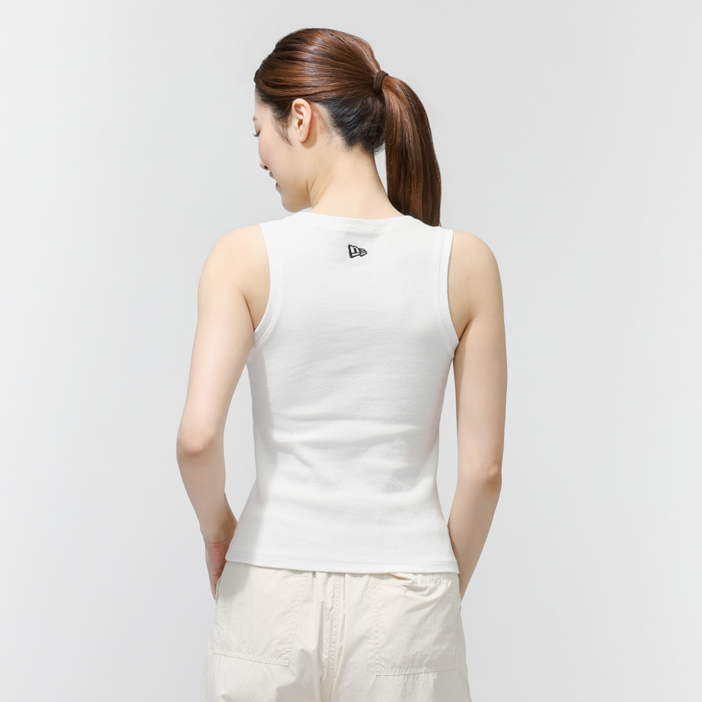 ニューエラ レディース ノースリーブ シャツ WS RIB TANK SQUARE LOGO