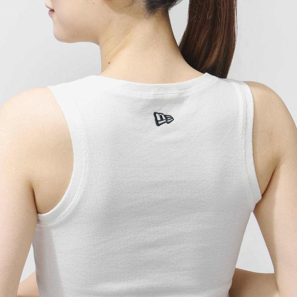 ニューエラ レディース ノースリーブ シャツ WS RIB TANK SQUARE LOGO