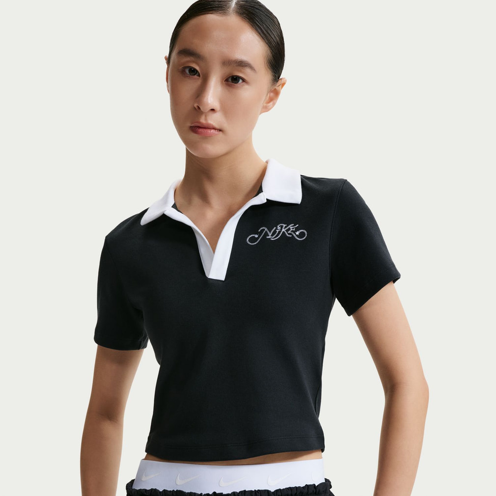 ナイキ レディース 半袖 ポロシャツ ウィメンズ NSW クロップS/S