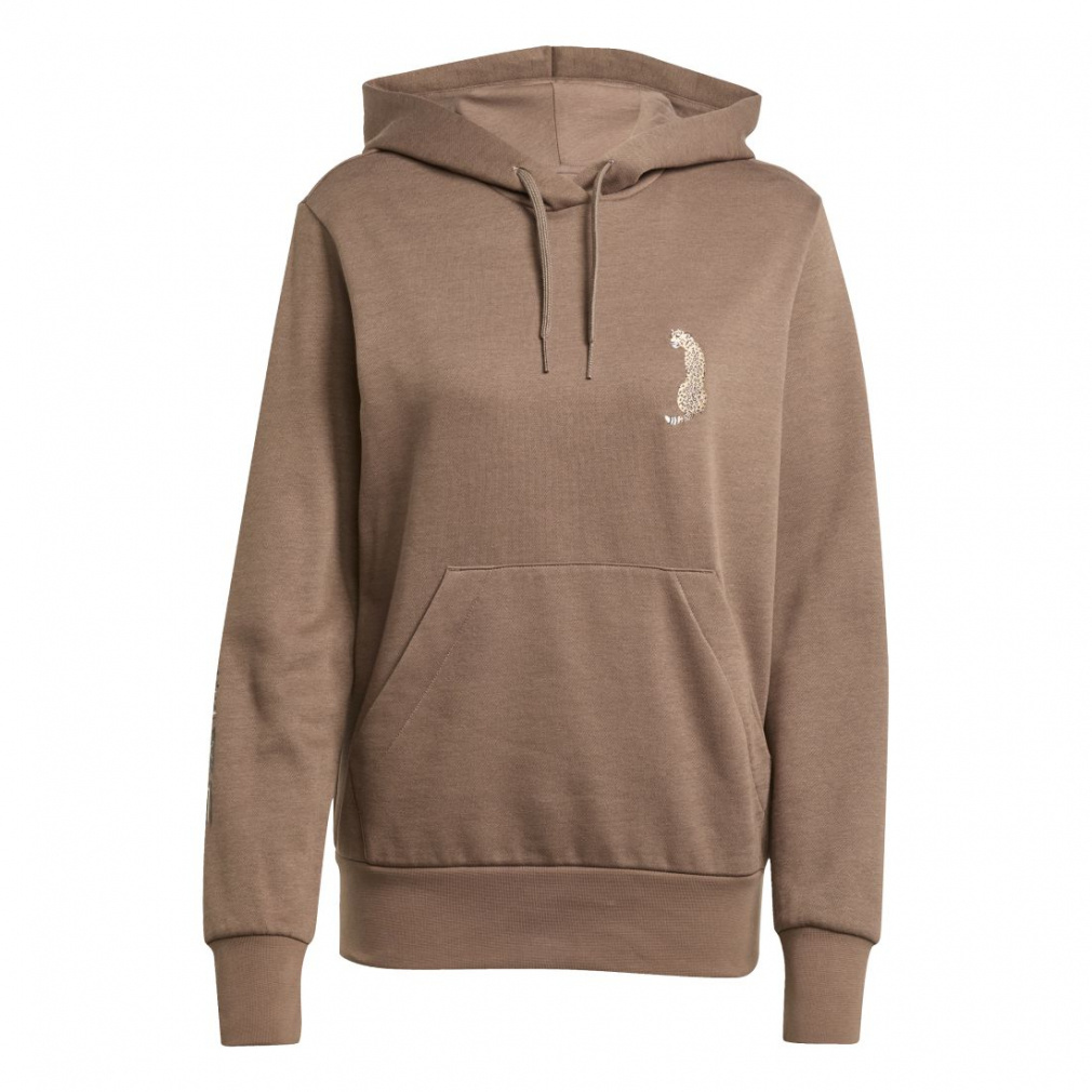 美品 グッチ アディダス コラボ パーカー ブラウン XS GUCCI(グッチ) ×adidas アディダス トレフォイル ロゴプリント プル