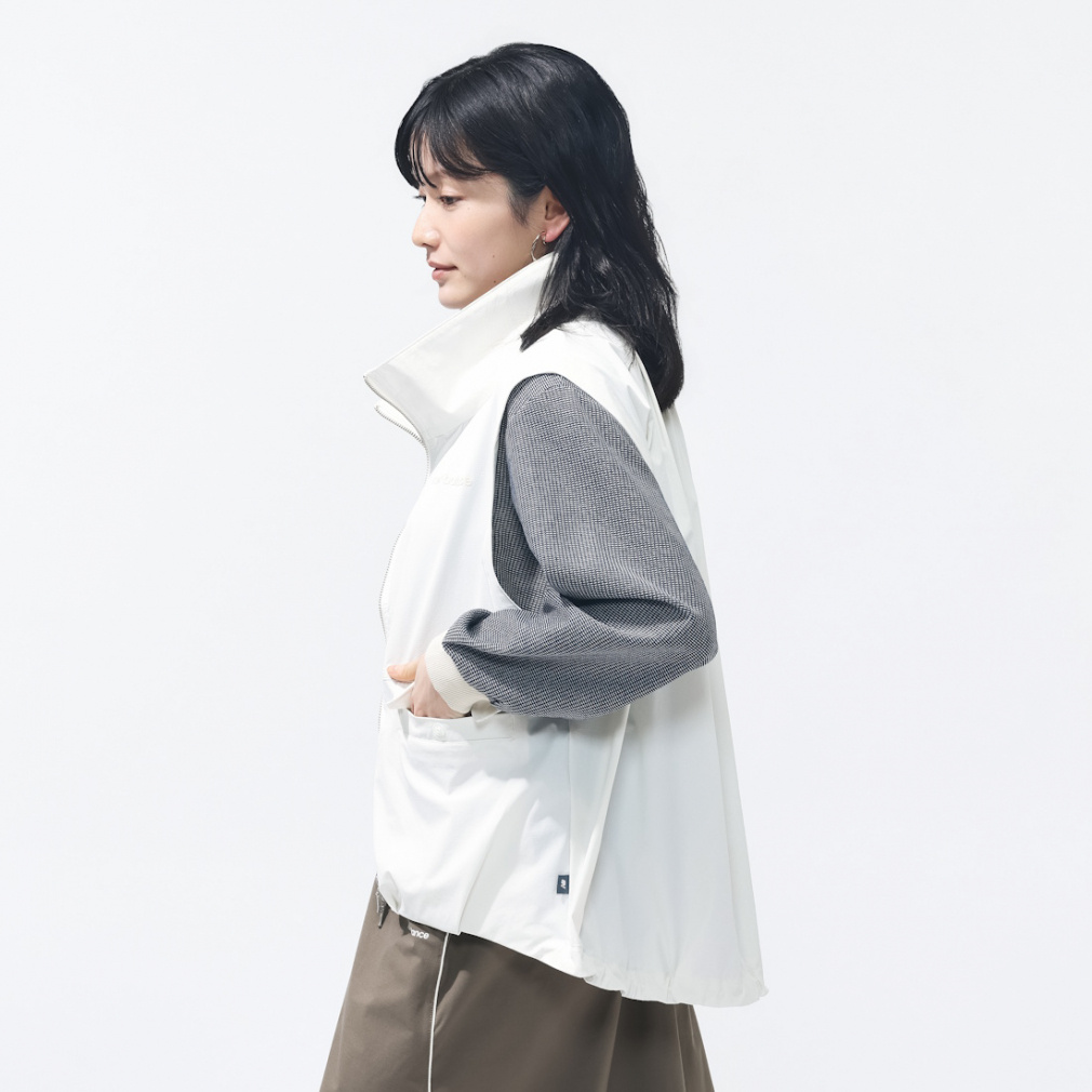 ニューバランス THE CITY レディース ウェア ウーブンスタンドネック