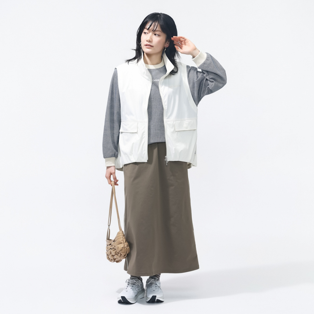ニューバランス THE CITY レディース ウェア ウーブンスタンドネック