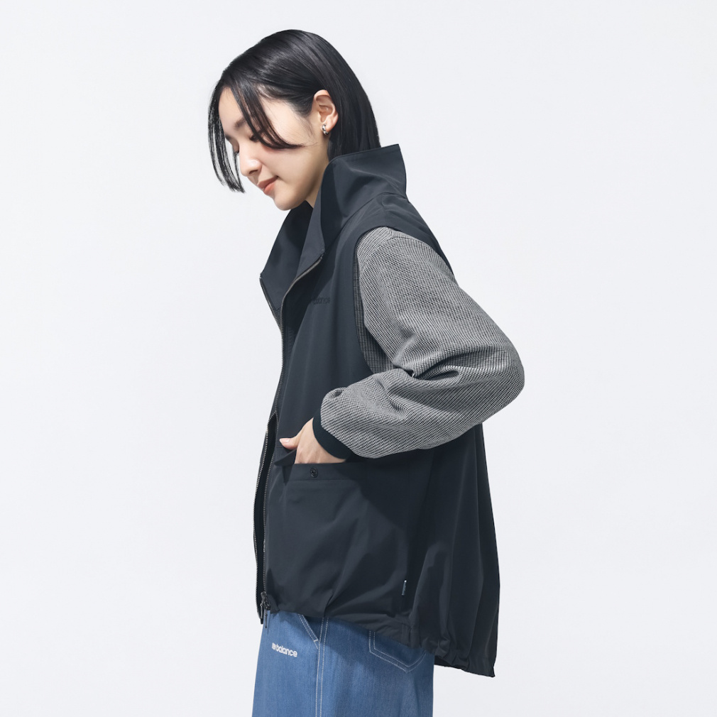 ニューバランス THE CITY レディース ウェア ウーブンスタンドネック