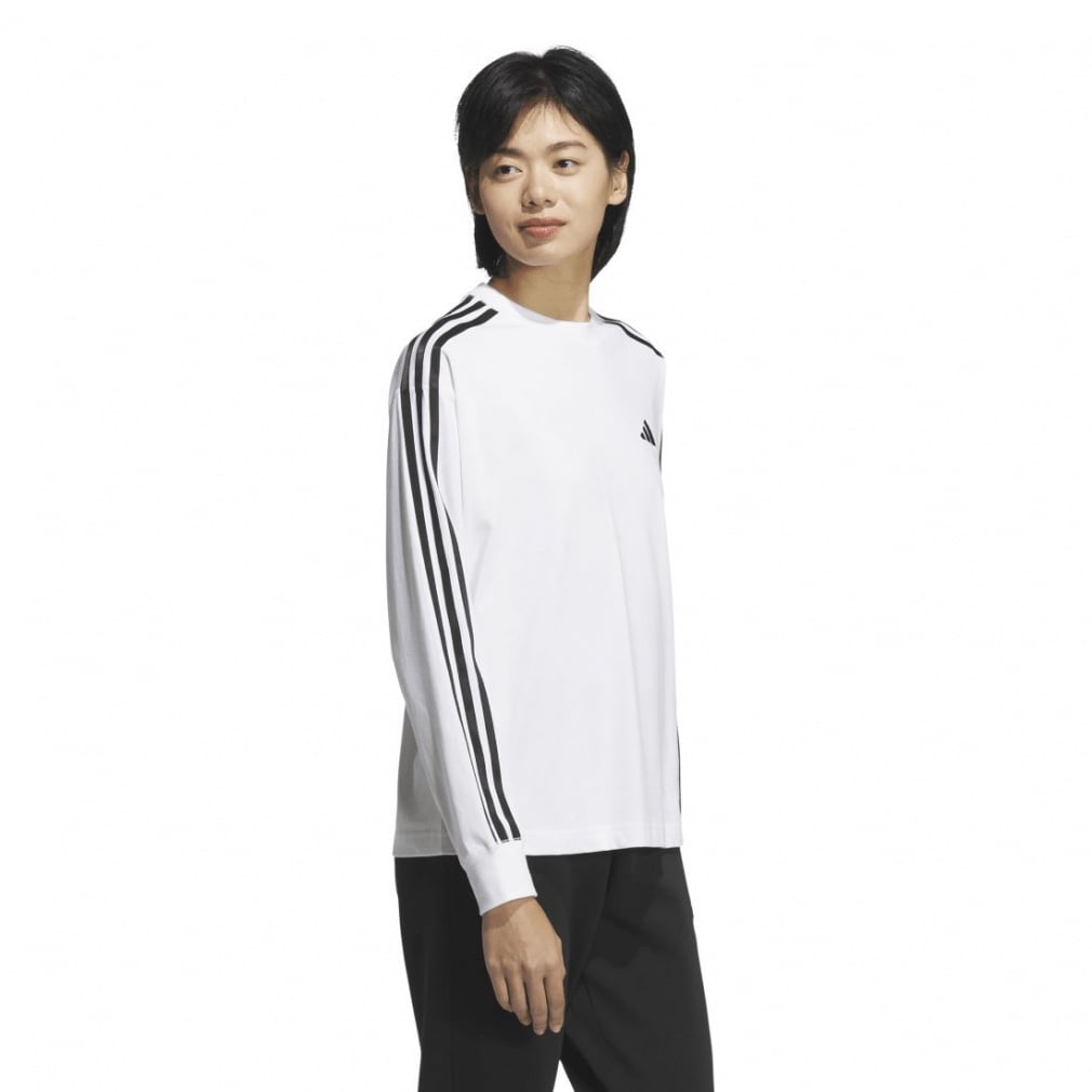 アディダス レディース 長袖 Tシャツ エッセンシャルズ プラス スリー