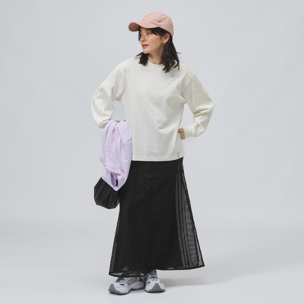 アディダス レディース 長袖 Tシャツ エッセンシャル プラス スリー