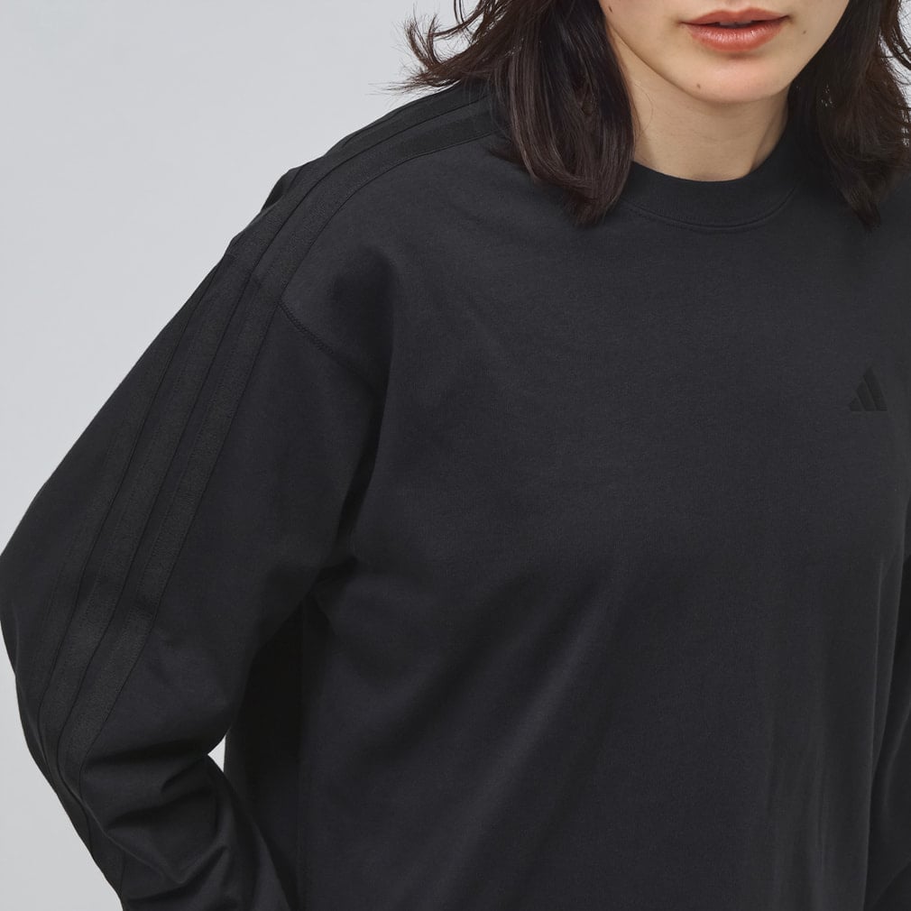 アディダス レディース 長袖 Tシャツ エッセンシャル プラス スリー