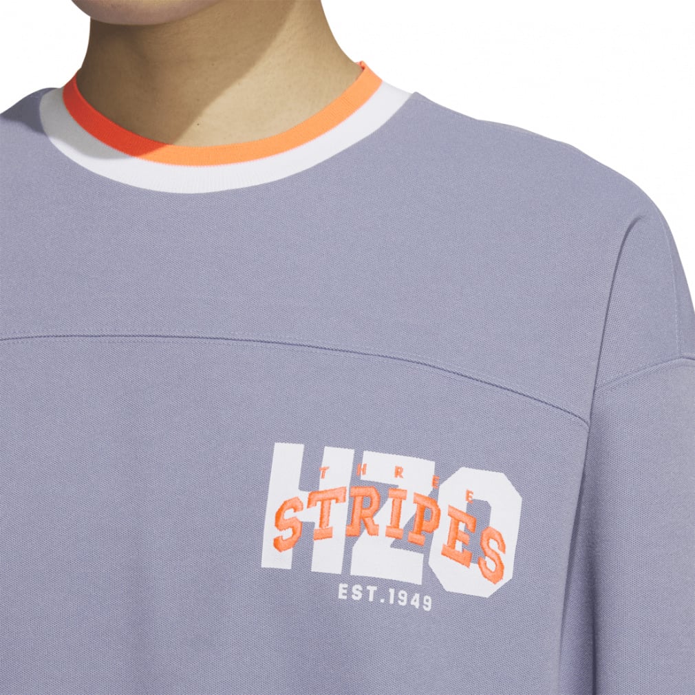 アディダス レディース 長袖 Tシャツ カレッジ ルーズフィット ピケ 3