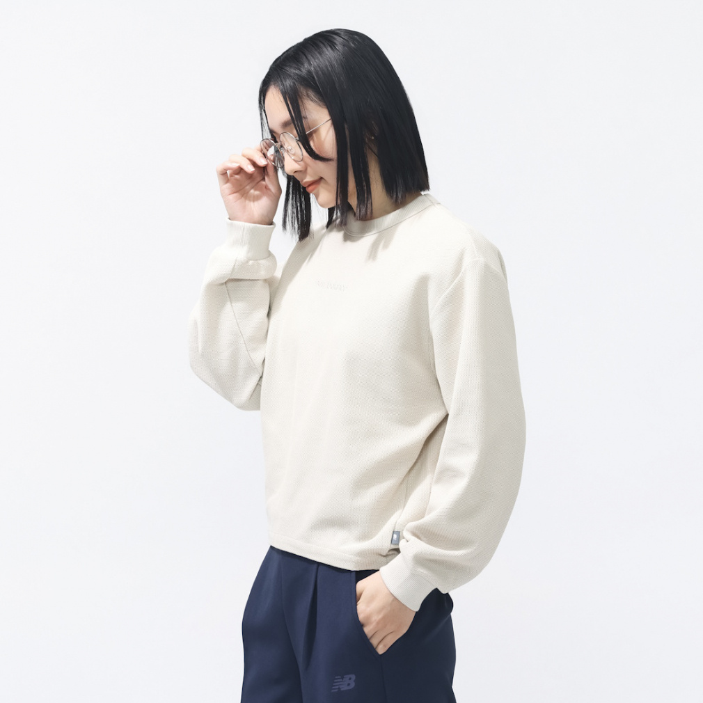 ニューバランス THE CITY レディース 長袖 Tシャツ ドビーロング