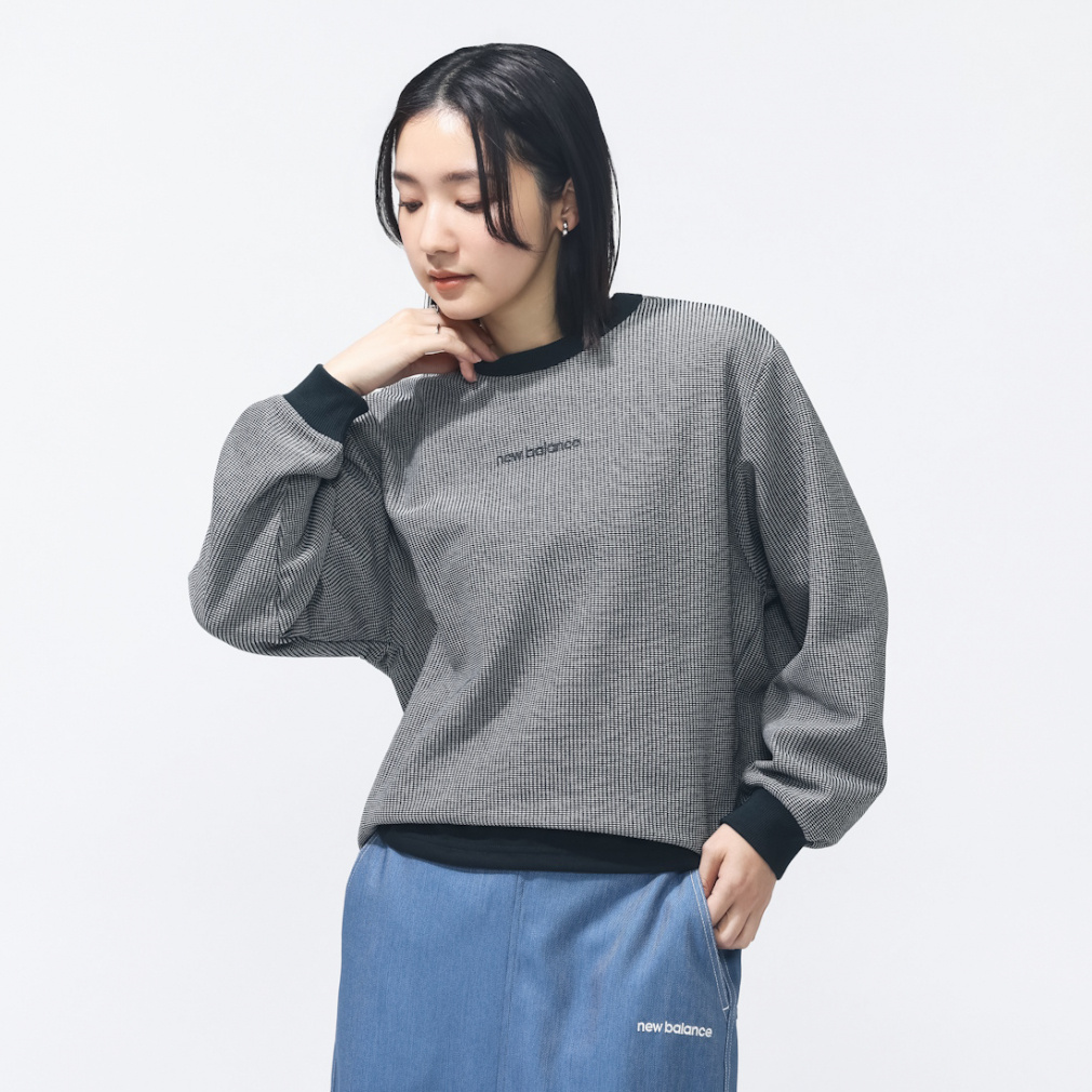 ニューバランス THE CITY レディース 長袖 Tシャツ ドビーロング
