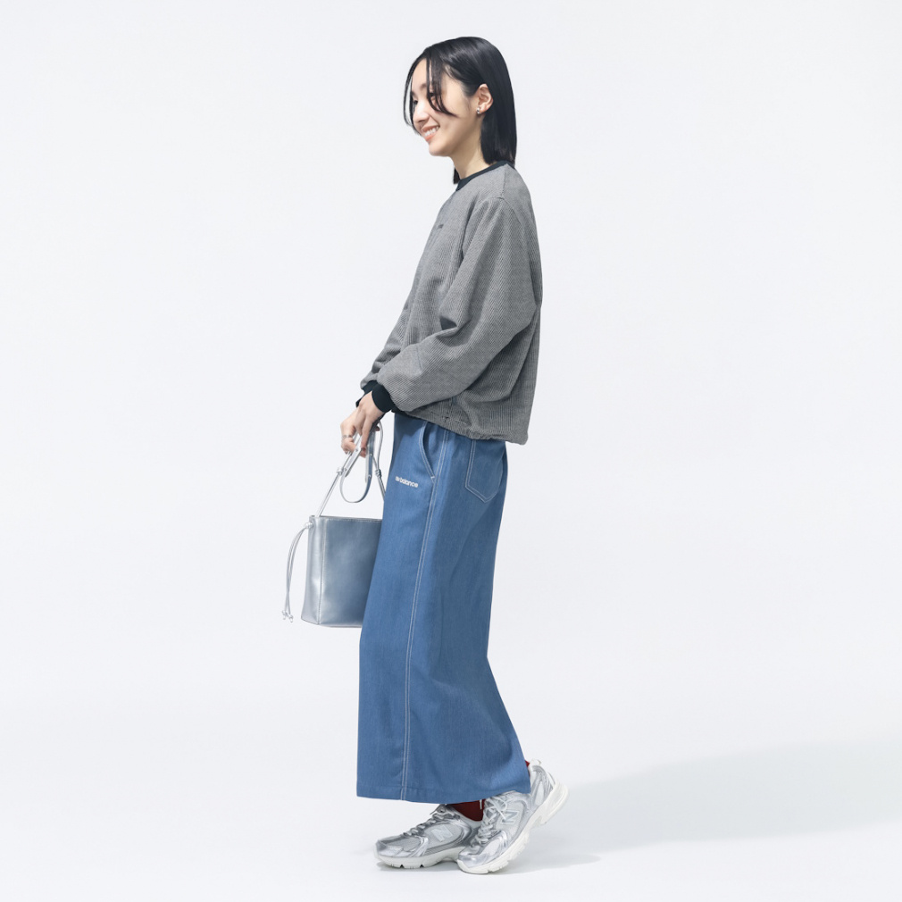 ニューバランス THE CITY レディース 長袖 Tシャツ ドビーロング