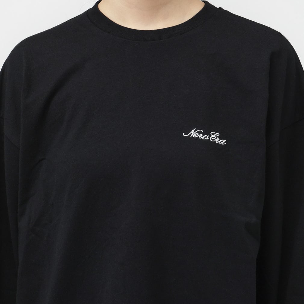 ニューエラ レディース 長袖 Tシャツ WS LS OVERSIZED COTTON TEE BLK