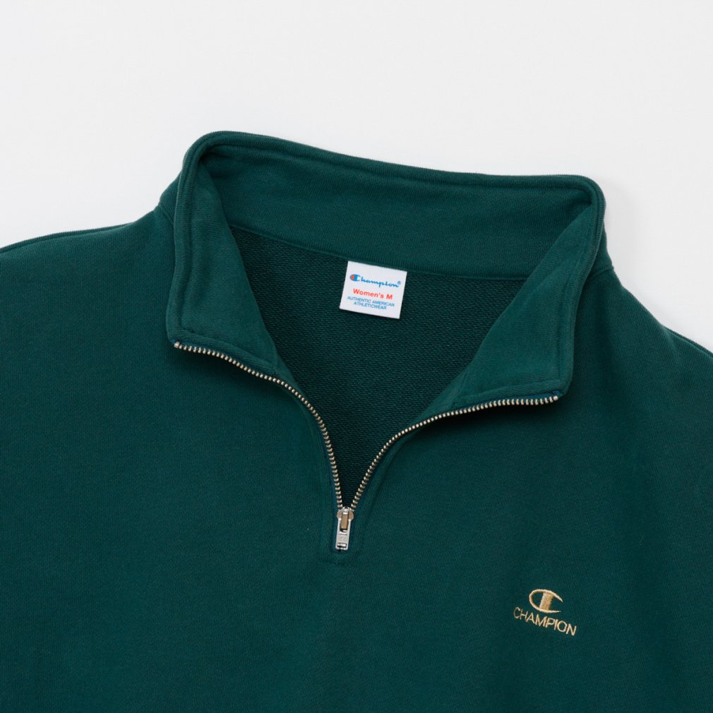 チャンピオン レディース スウェット トレーナー HALF ZIP SWEATSHIRT