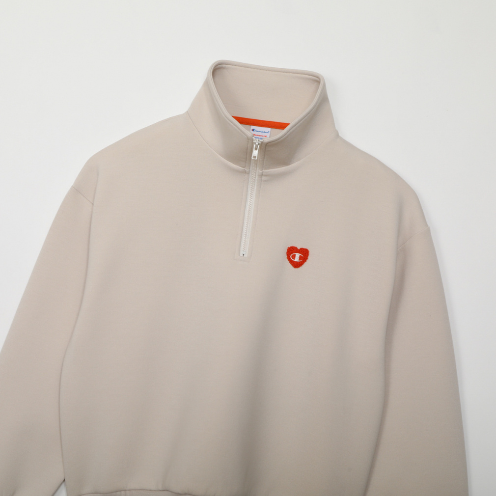 チャンピオン レディース スウェット トレーナー HALF ZIP SWEATSHIRT