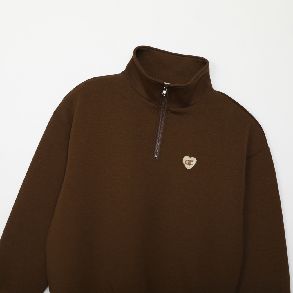 チャンピオン レディース スウェット トレーナー HALF ZIP SWEATSHIRT