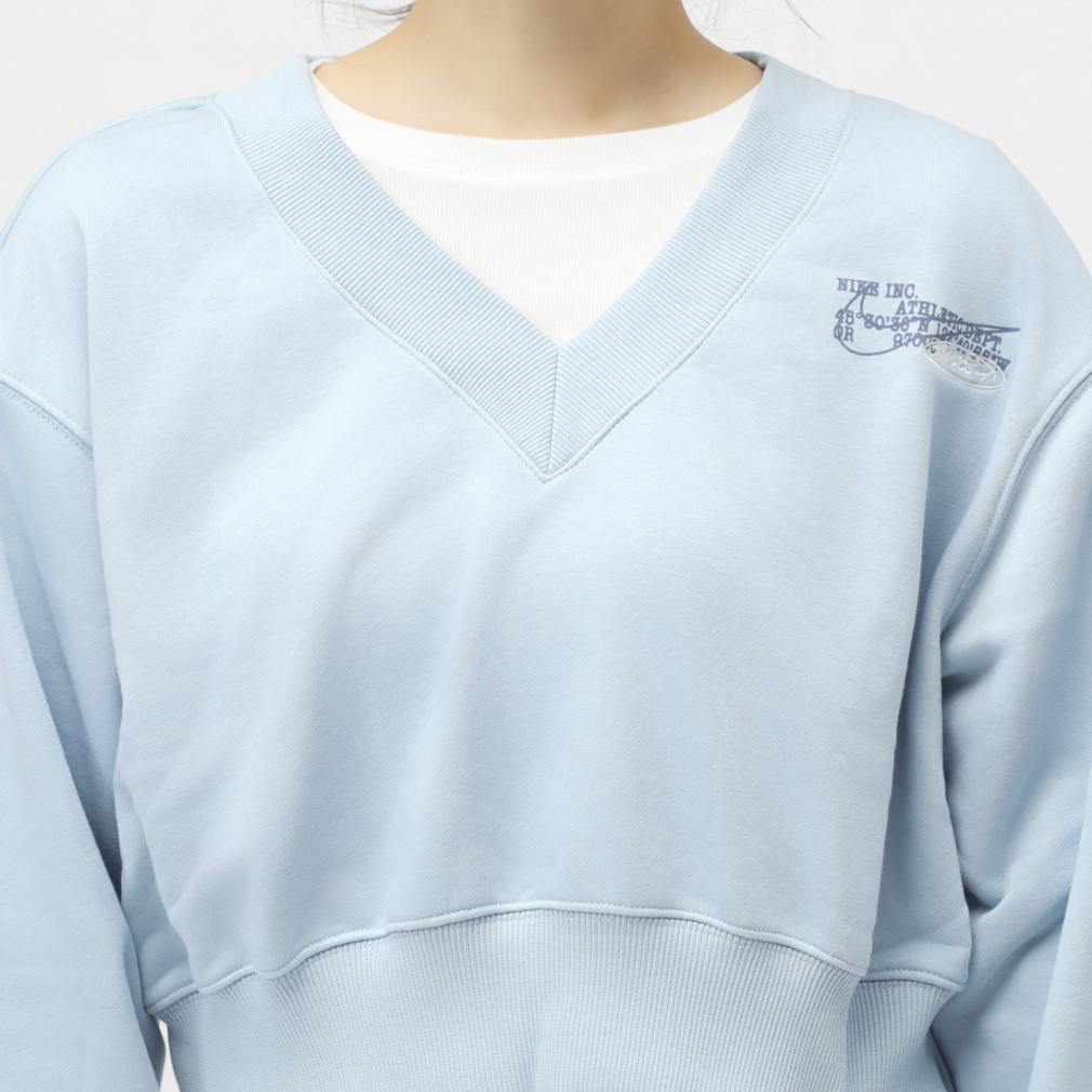 トレーナー スウェット ナイキ NIKE ナイキ  NSW PHNX FLC CROP VNECK L/S トップ レディース ウィメンズ NSW PHNX FLC CROP VNECK L/S トップ｜Alpen Online