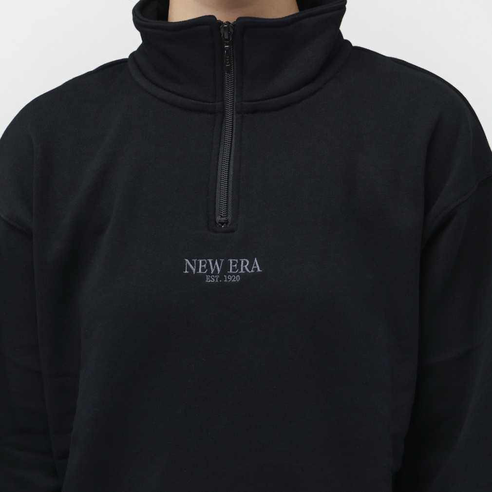 ニューエラ レディース スウェット トレーナー WS SWEAT HALF ZIP BLK