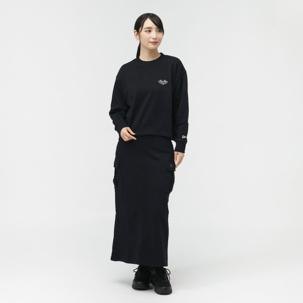 ニューエラ レディース スウェット トレーナー WS SWEAT CREW NECK BLK