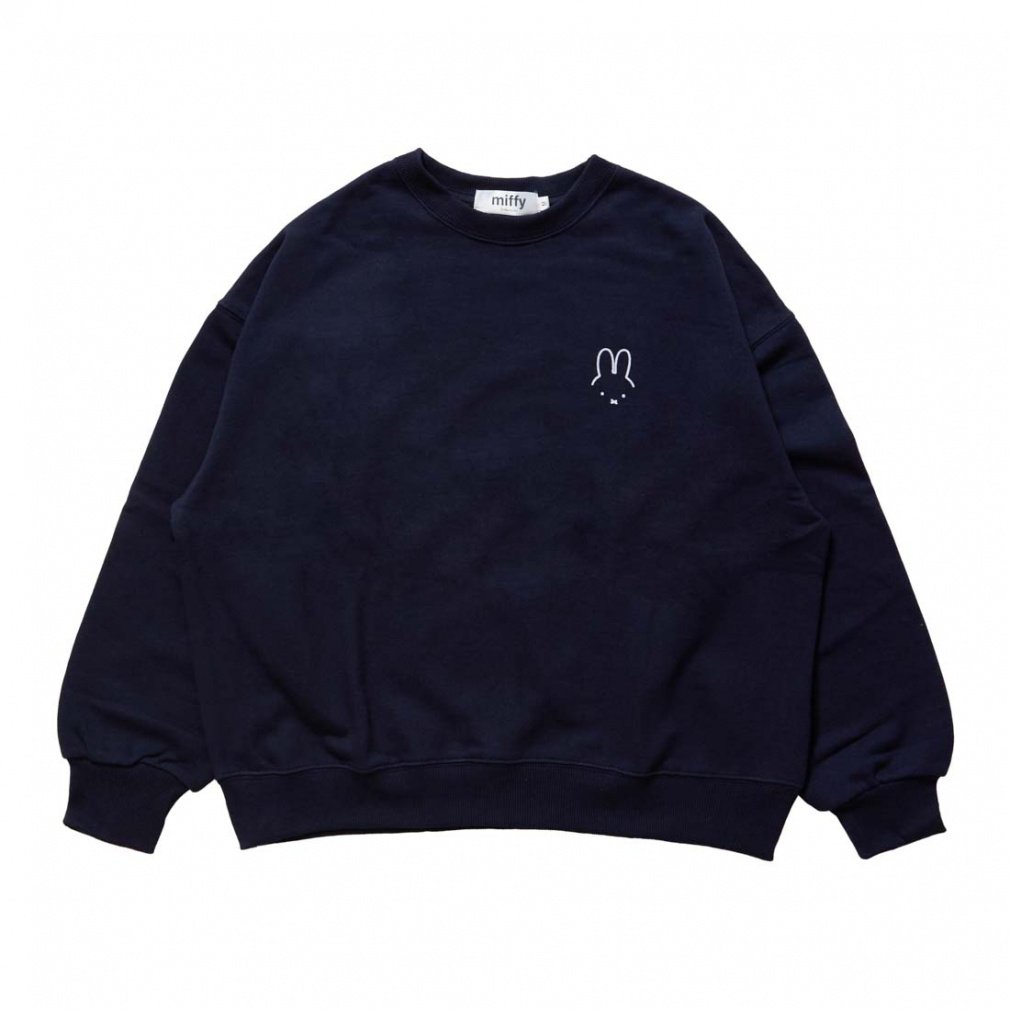 人気商品✨パトウ　スウェット　トレーナー　ネイビー　M レディース スウェット トレーナー miffy バックグラフィック