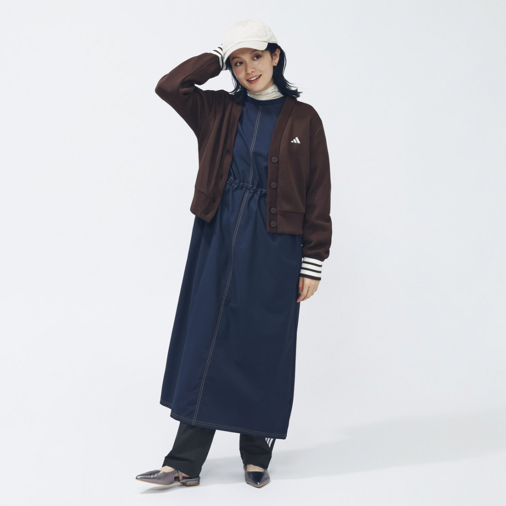 アディダス レディース ウェア クォーターニット ルーズフィット