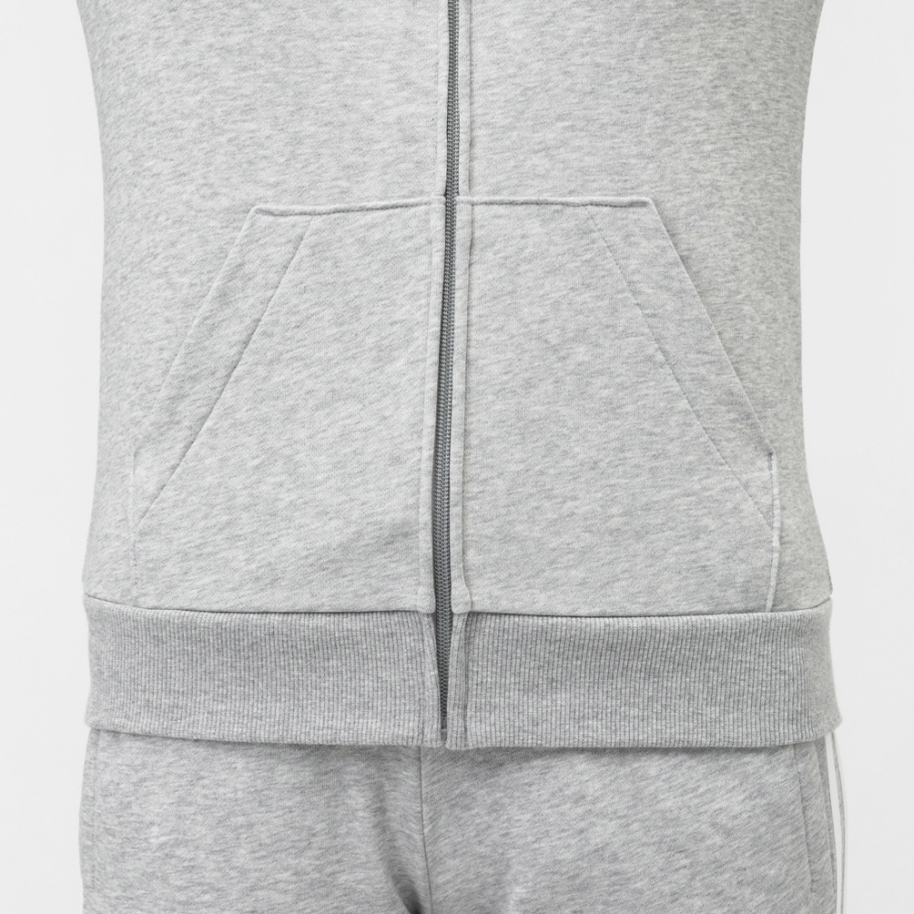 エッセンシャルズ フレンチテリー スリーストライプス フルジップ