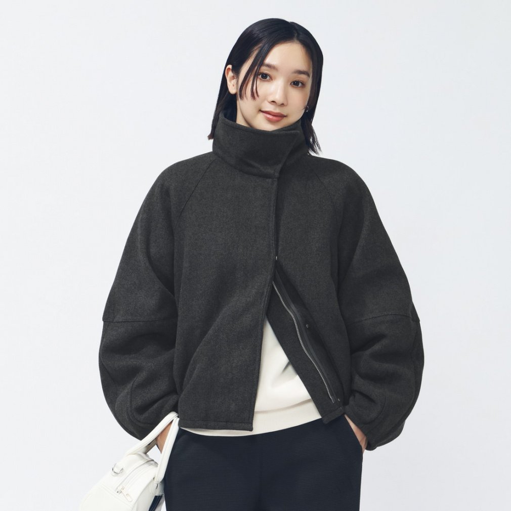 ラックスフロー オールデイズ ルーズフィット ウール風のウーブン