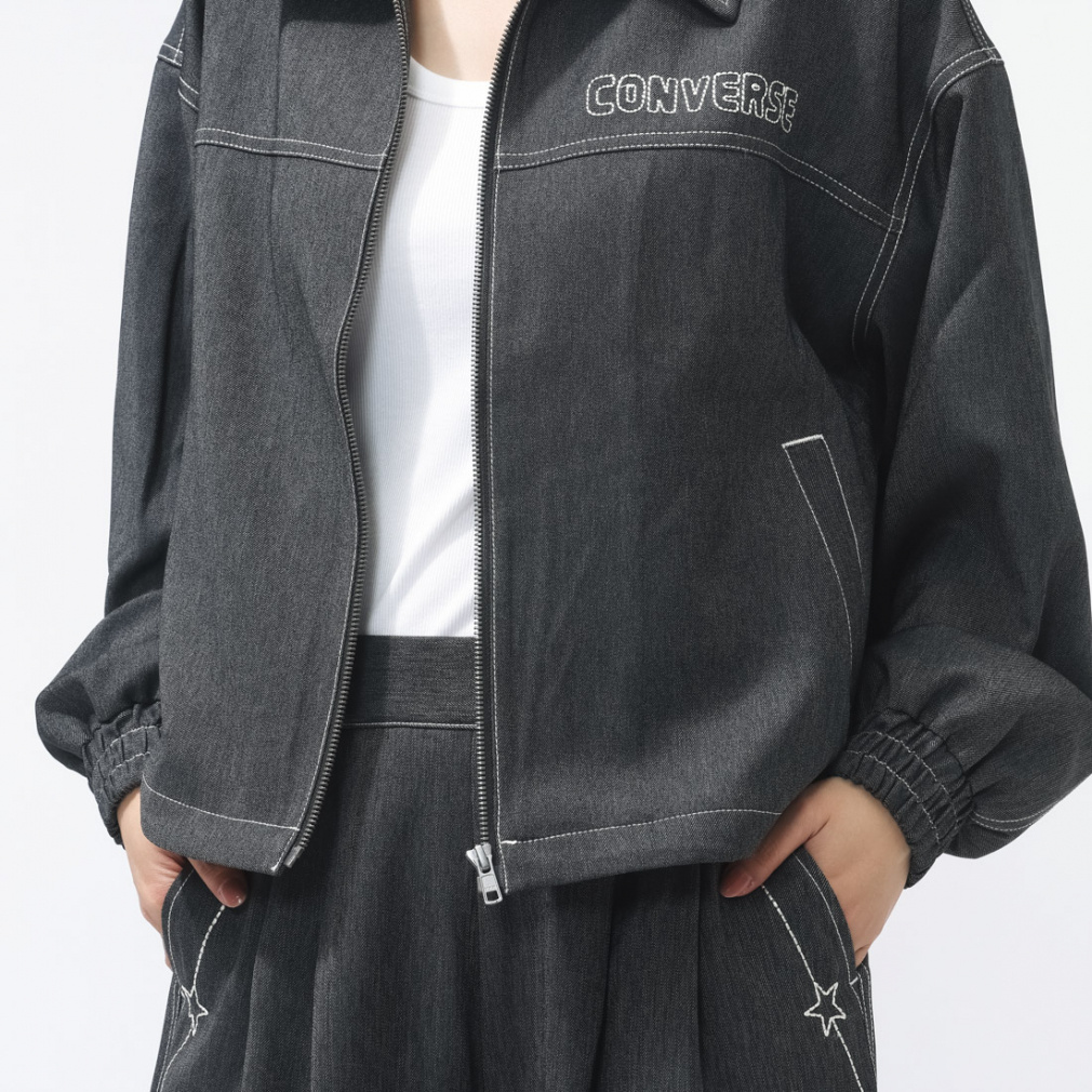 コンバース レディース ウェア SYNTHETIC DENIM JACKET L