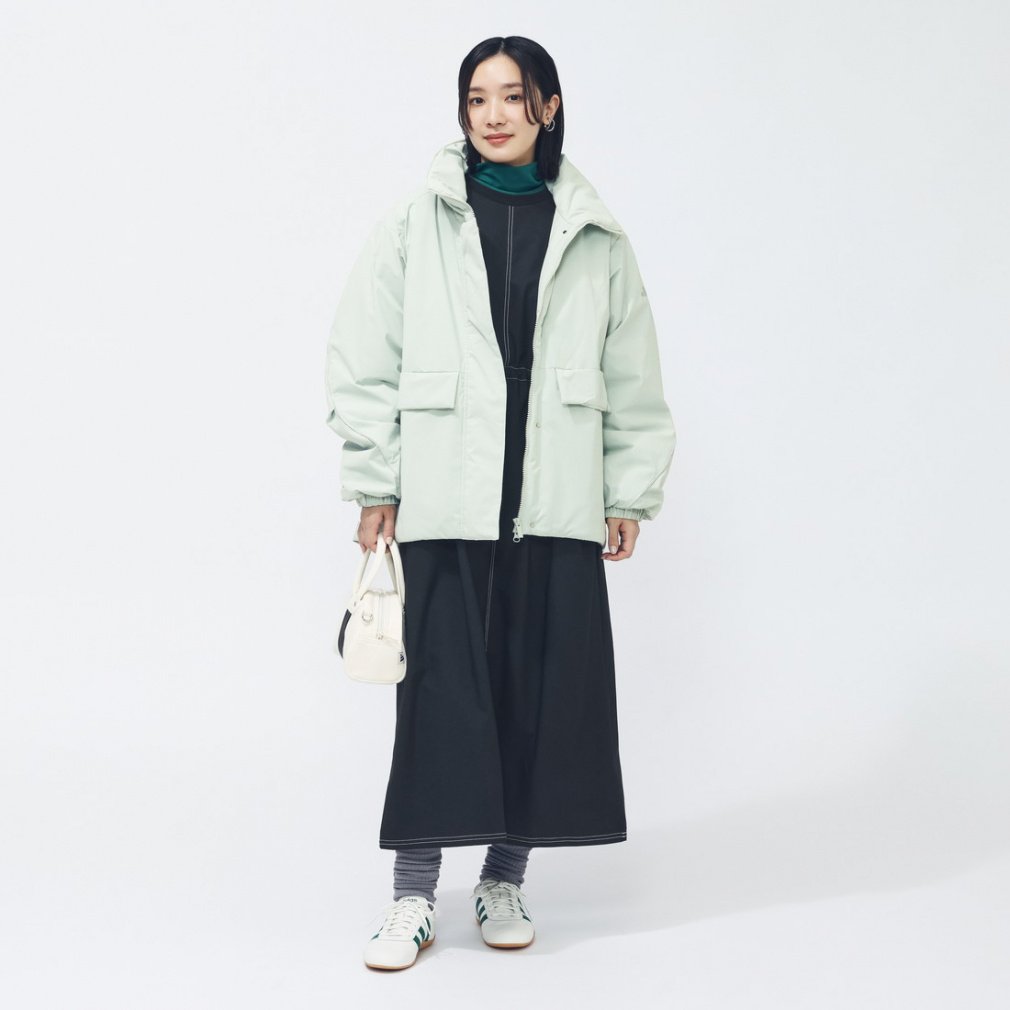 アディダス レディース ワンピース デニム ライク ストレッチ ルーズ