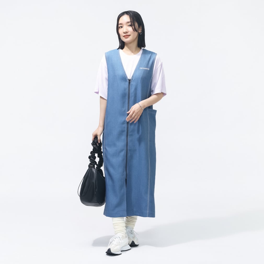 ニューバランス THE CITY レディース ワンピース デニムスタイル