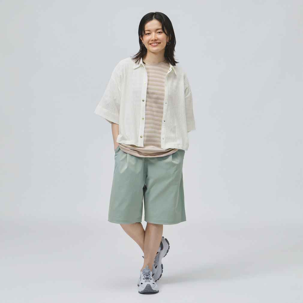 ラスト1点韓国G/FORE ジーフォアレディースバミューダパンツsizeM アディダス レディース ショートパンツ SOFTLUXバミューダ ルーズ