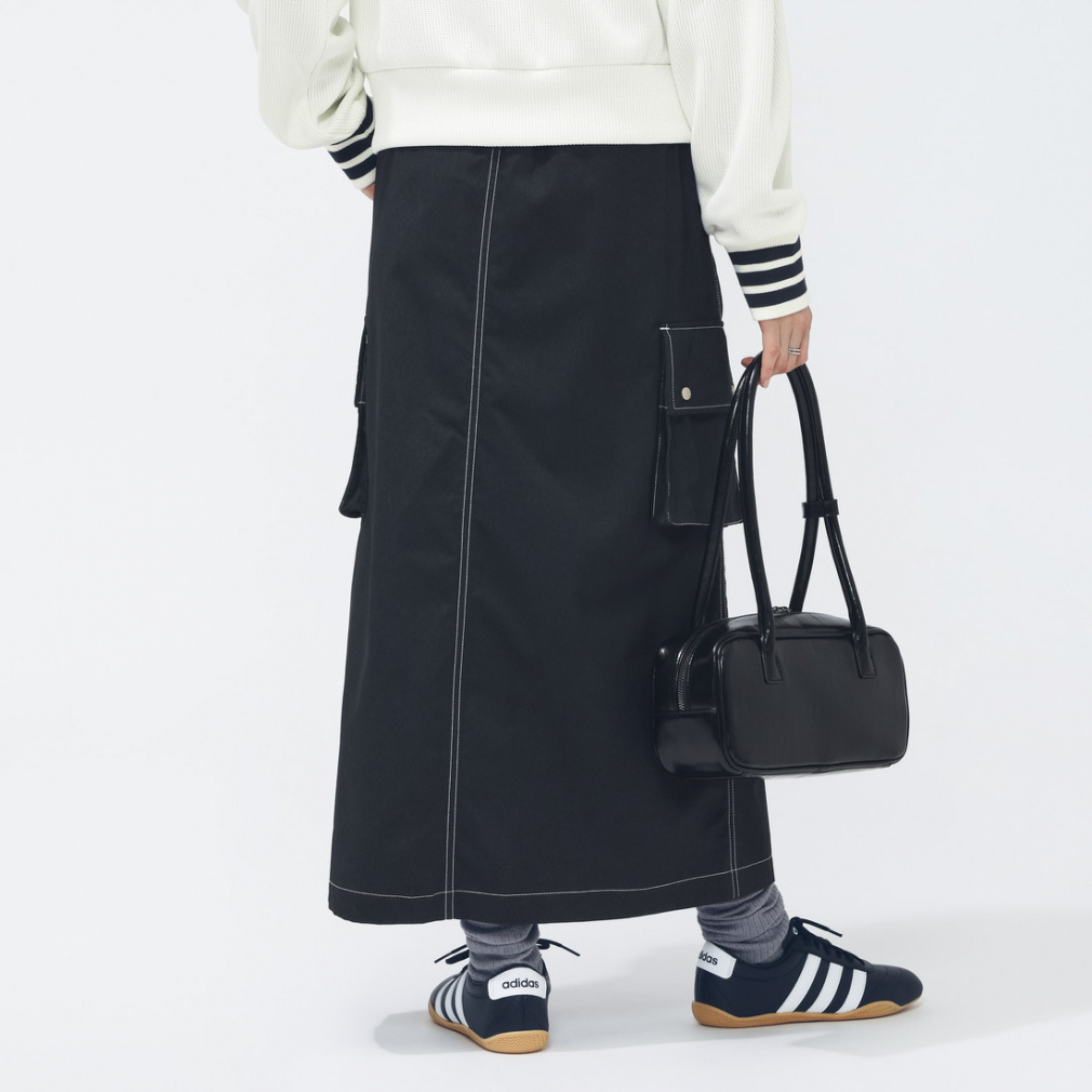 アディダス レディース スカート デニムライク ストレッチ ウーブン