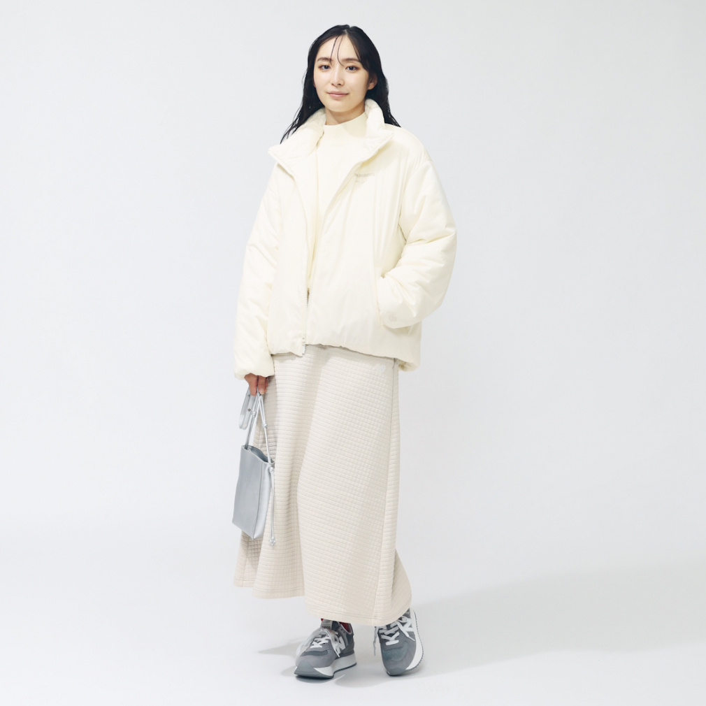 ニューバランス THE CITY レディース スカート キルティングニット