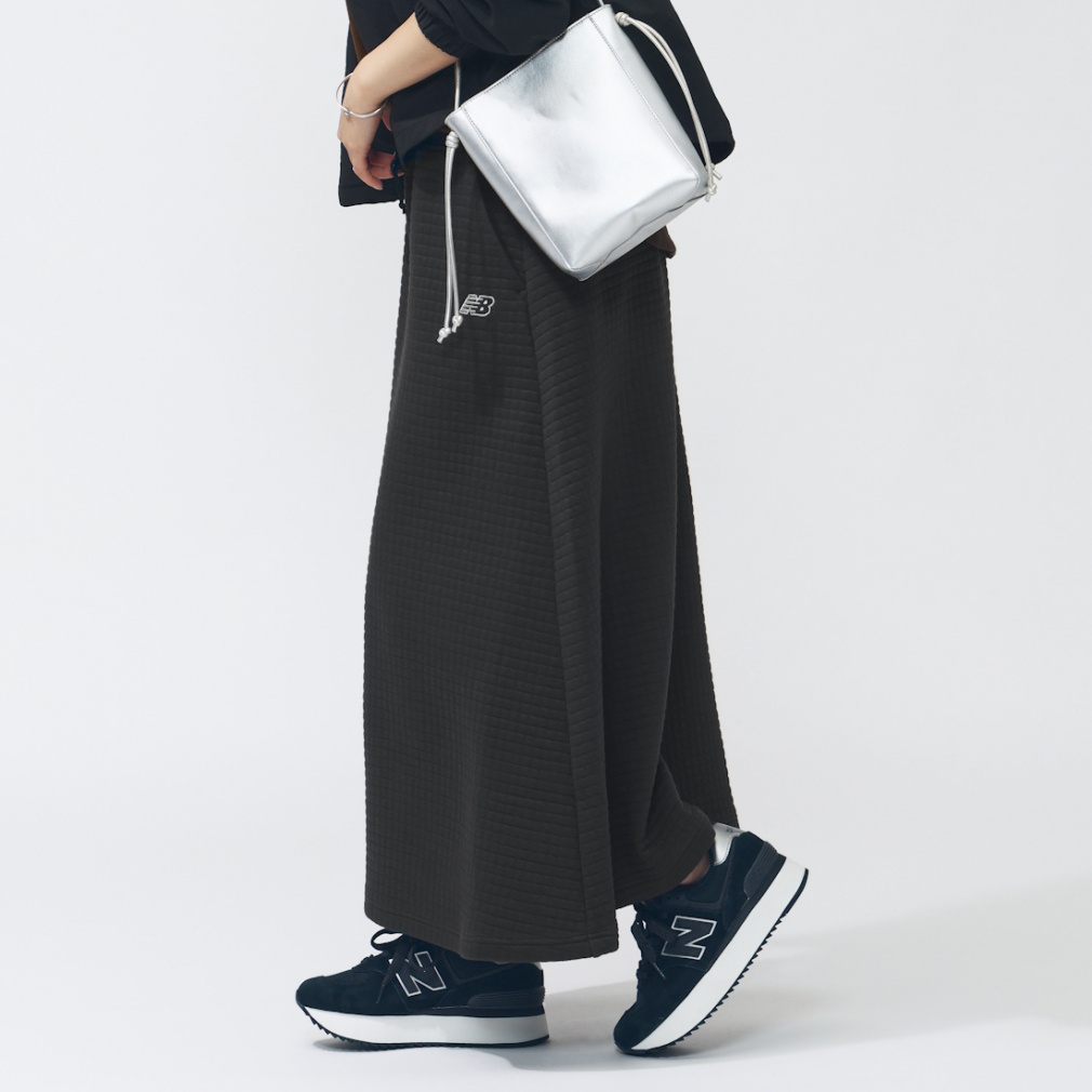 ニューバランス THE CITY レディース スカート キルティングニット