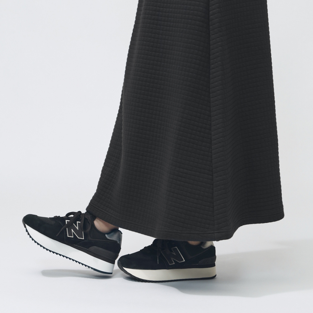 ニューバランス THE CITY レディース スカート キルティングニット