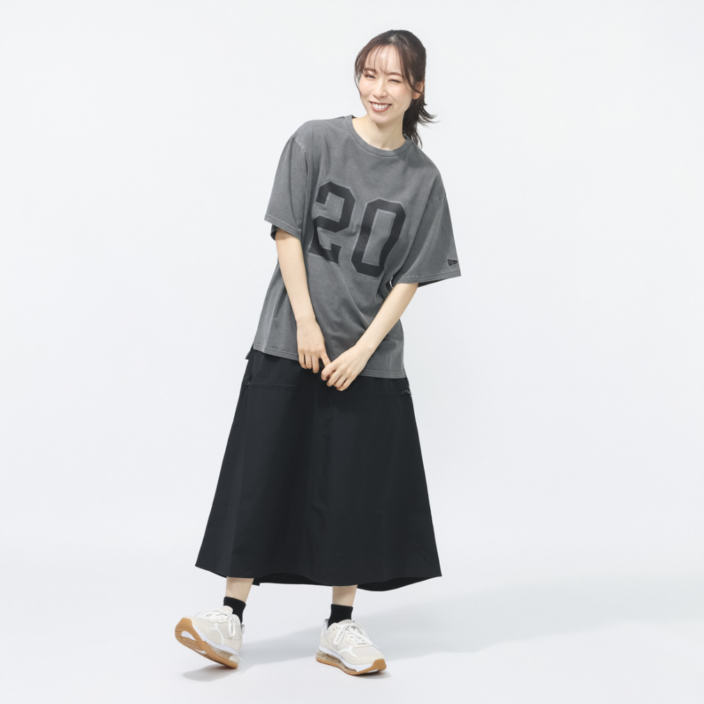 ニューエラ レディース スカート WS NYLON DRAWSTRING SKIRT BLK